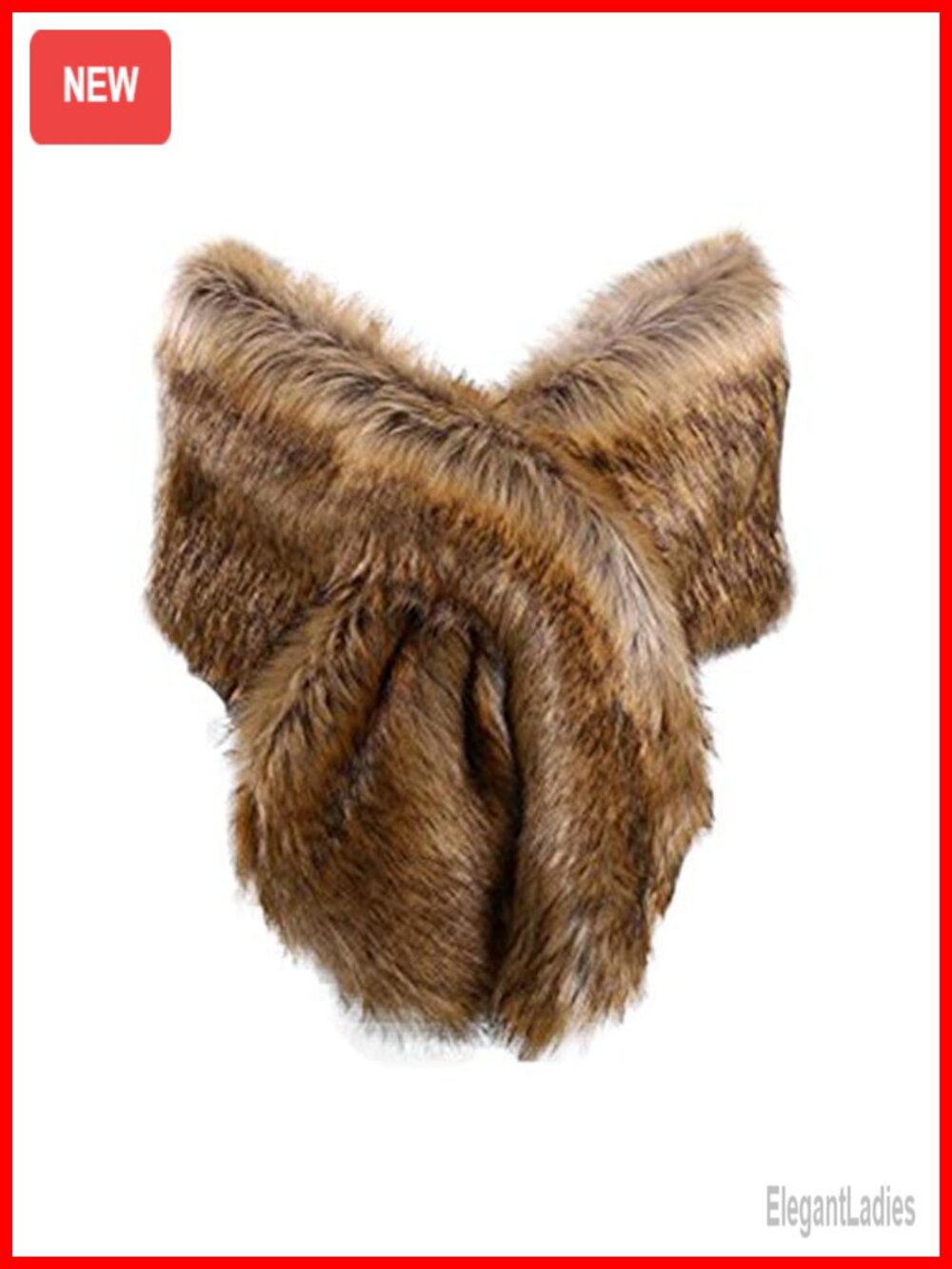 Faux Fur Shawl Wrap Bridal Stole Cover Up Winter Scarf